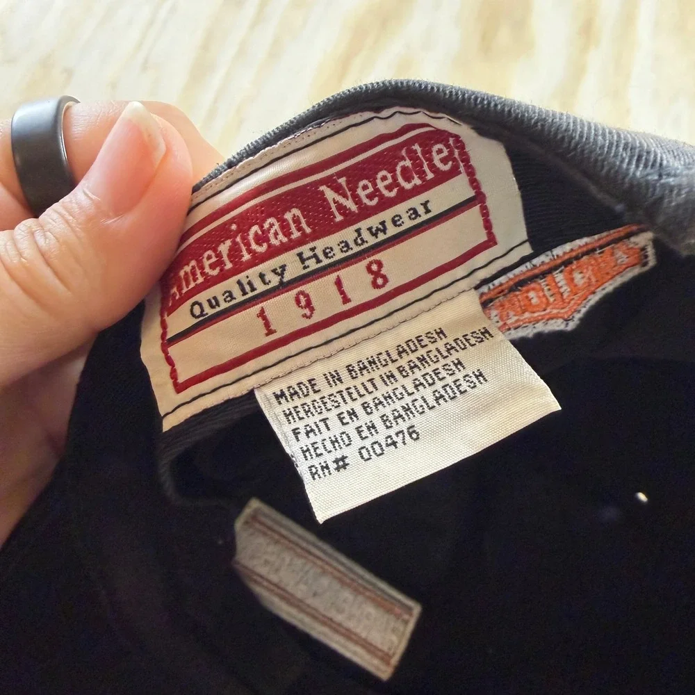 Harley-Davidson Black Cap with Orange and White Logo